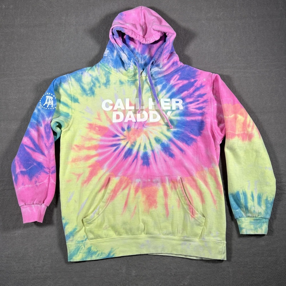 Call Her Daddy Barstool Sports Tie Dye Hoodie Adult Medium Sweatshirt